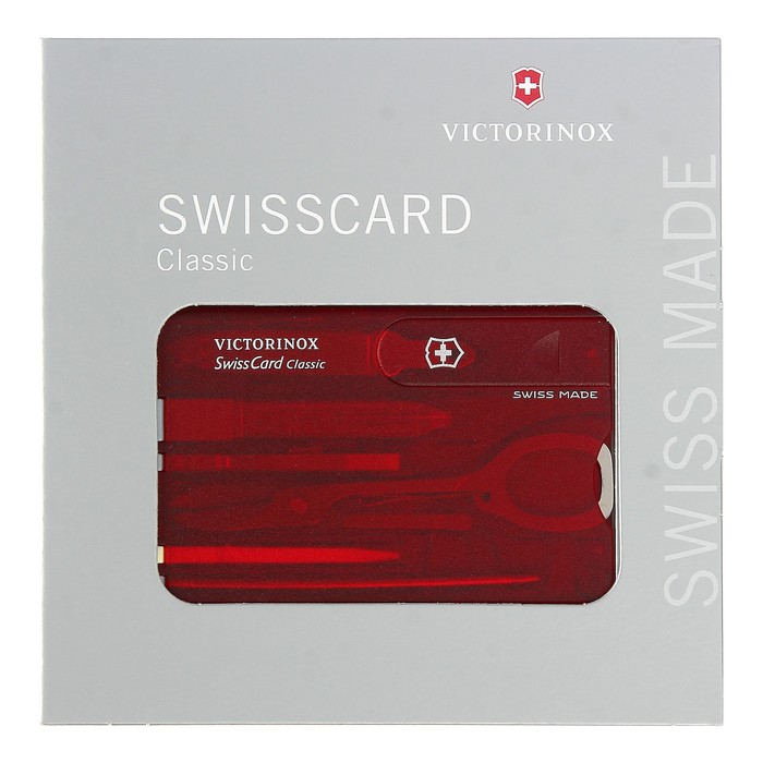 Швейцарская карточка VICTORINOX SwissCard Classic 0.7100.T, 10 функций