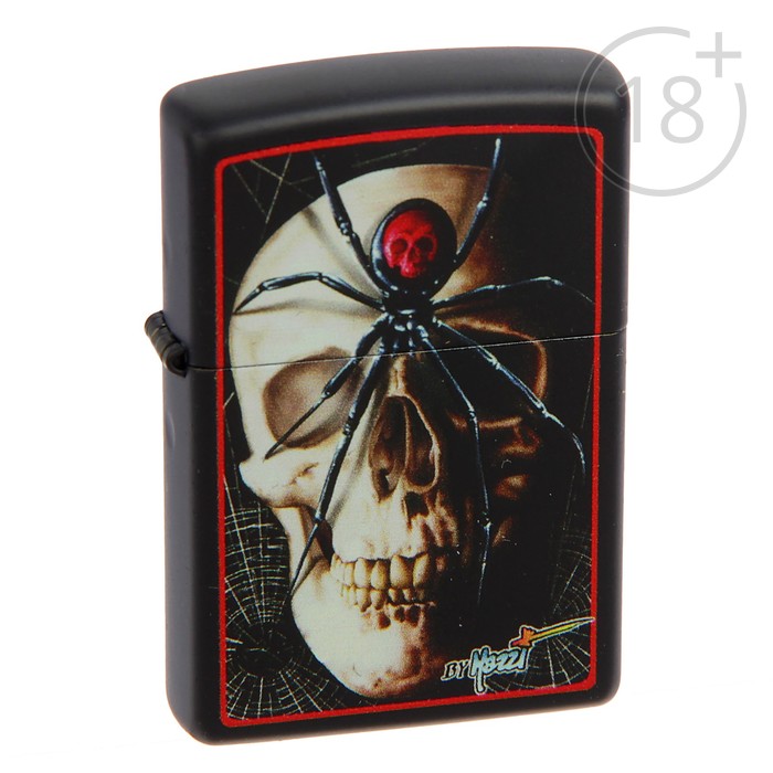 Зажигалка ZIPPO 28627 Mazzi c покрытием Black Matte