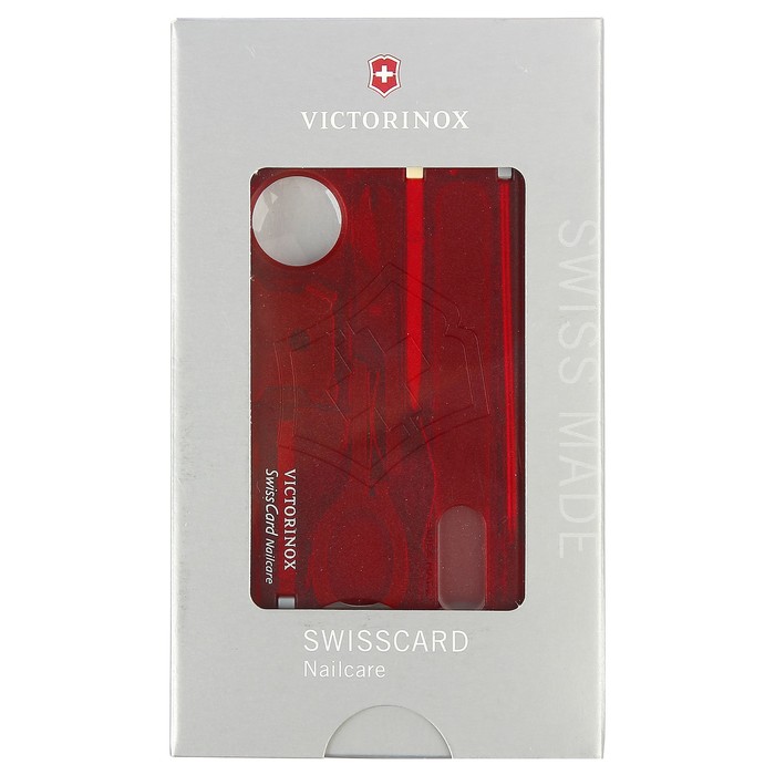 Швейцарская карточка VICTORINOX SwissCard Nailcare 0.7240.T, 13 функций