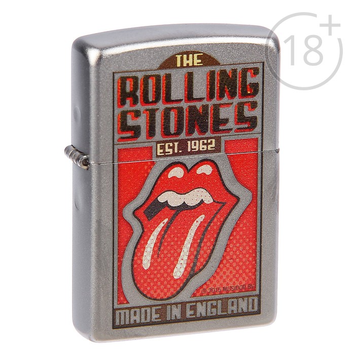 Зажигалка ZIPPO 29127 Rolling Stones с покрытием Satin Chrome