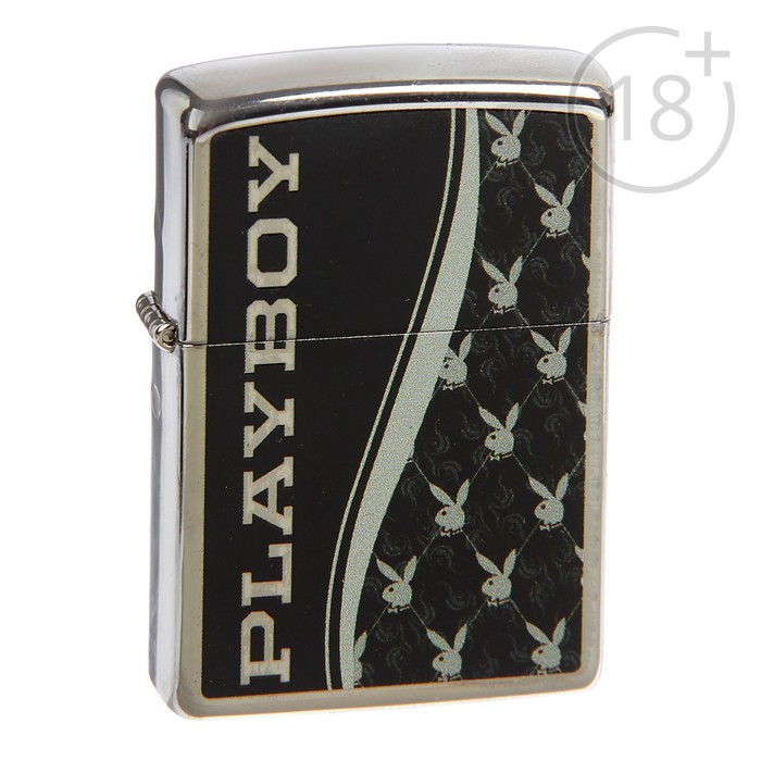 Зажигалка ZIPPO 28429 Playboy с покрытием High Polish Chrome