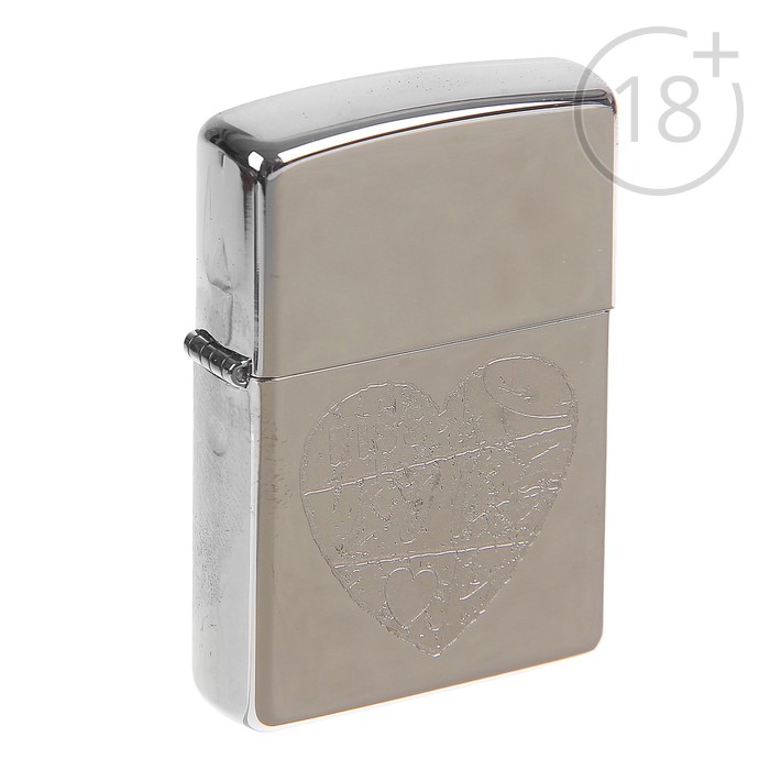 Зажигалка ZIPPO 24198 For The Love Of Chrome с покрытием High Polish Chrome