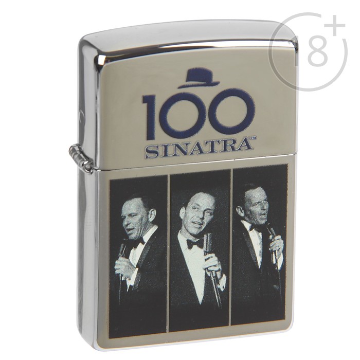 Зажигалка ZIPPO 28960 Frank Sinatra с покрытием High Polish Chrome