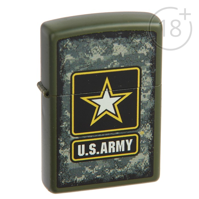 Зажигалка ZIPPO 28631 US Army с покрытием Green Matte