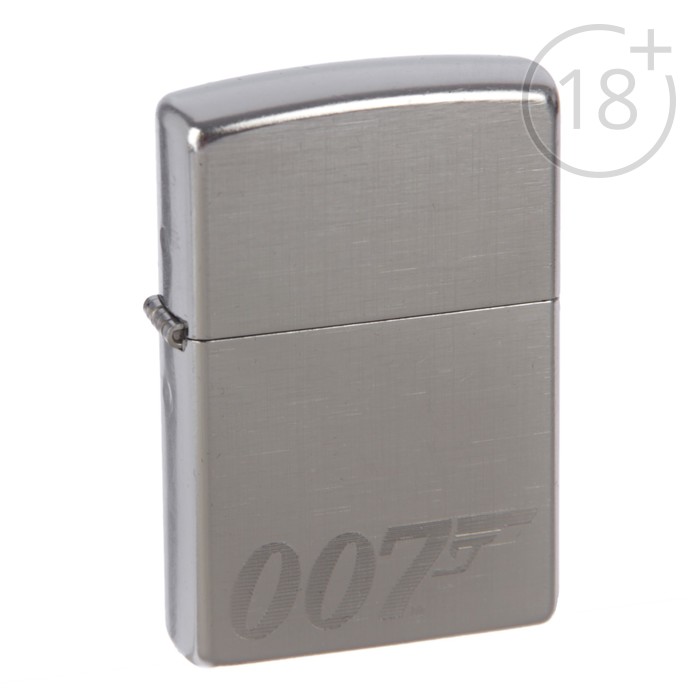 Зажигалка ZIPPO 29562 James Bond с покрытием Brushed Chrome