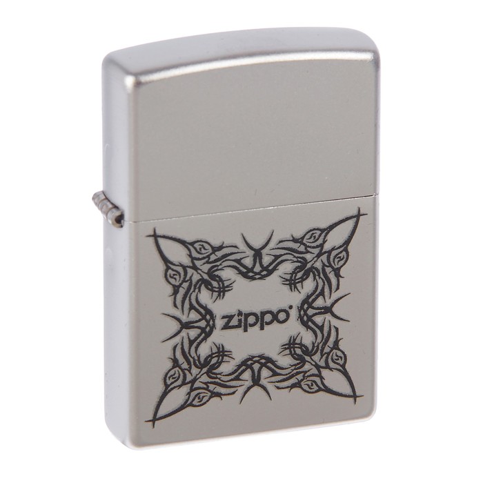 Зажигалка ZIPPO 205 Tattoo Design с покрытием Satin Chrome