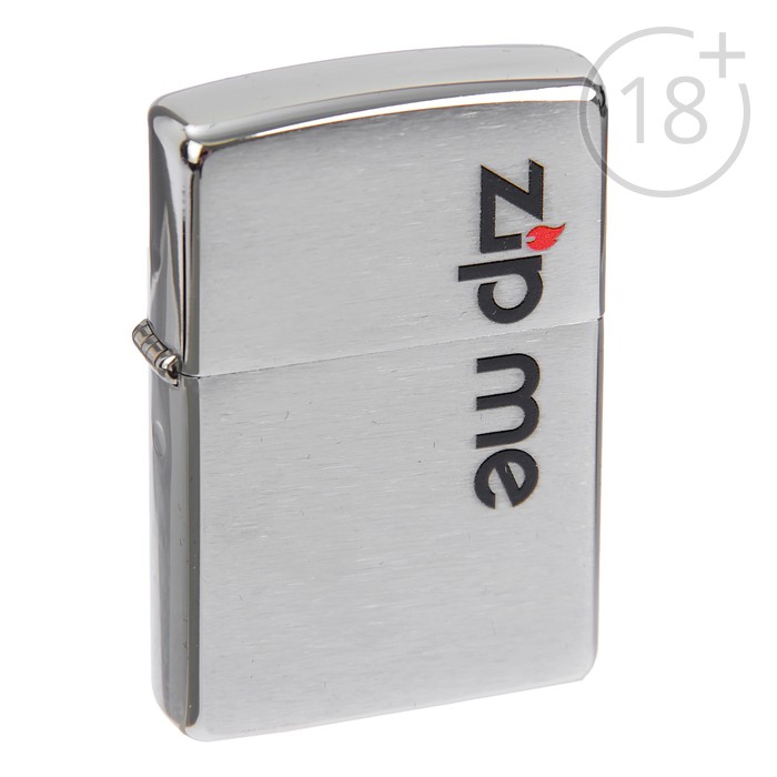 Зажигалка ZIPPO 200 Zip Me с покрытием Brushed Chrome