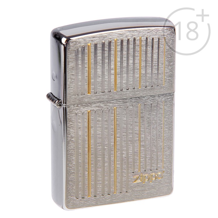 Зажигалка ZIPPO 28646 Classic с покрытием Brushed Chrome