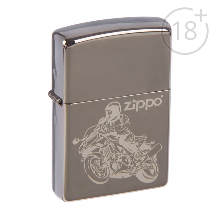 Зажигалка ZIPPO 150 Moto с покрытием High Polish Chrome