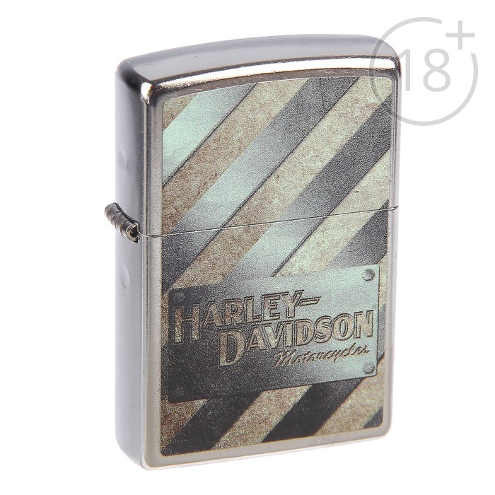 Зажигалка ZIPPO 207HD METALL STRIPED с покрытием Satin Chrome