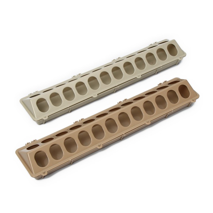 Кормушка-поилка для перепелов, 24 ячейки, лотковая, пластик - фото 797915341