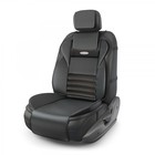 Накидка на сиденье ортопедическая Multi Comfort, 6 упоров, 3 предмета, экокожа, чёрный 3223397 - фото 75288