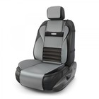 Накидка на сиденье ортопедическая Multi Comfort, 6 упоров, 3 предмета, экокожа, чёрный/темно-серый 3223398 - фото 75296