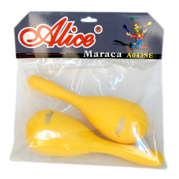 Маракасы Alice A043SE пластиковые 2шт, большие, микс