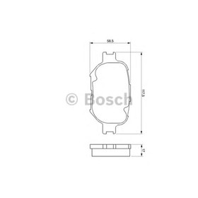 Колодки тормозные  Bosch 0986424808 3237653