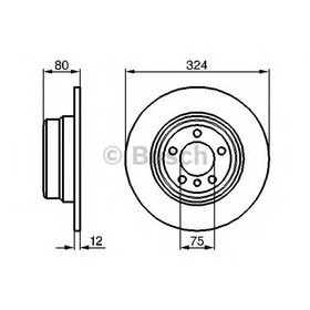 Диск тормозной  Bosch 0986479167 3237665