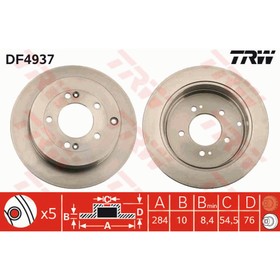 Диск тормозной TRW DF4937 3241216
