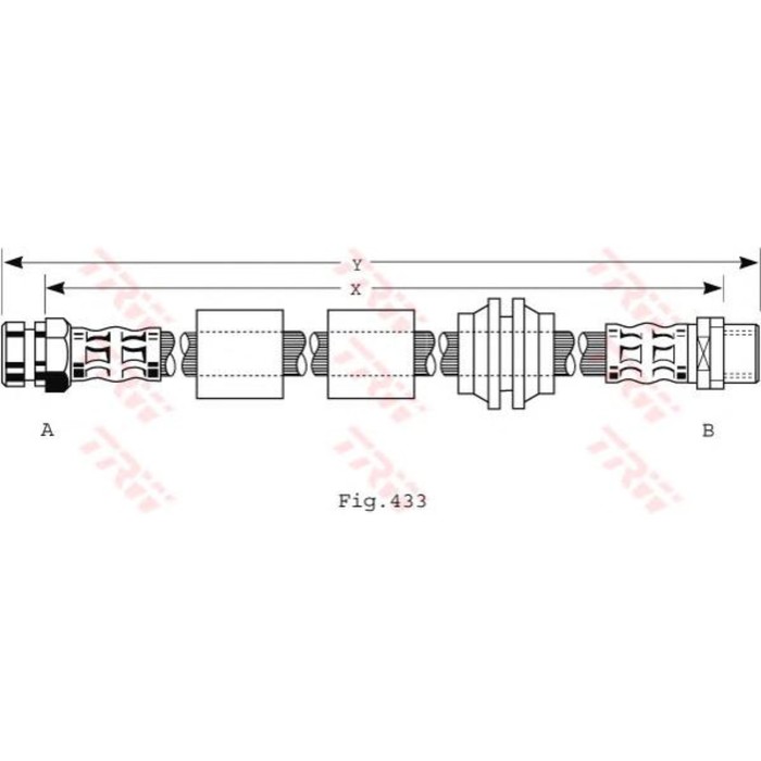 Шланг тормозной TRW PHB440