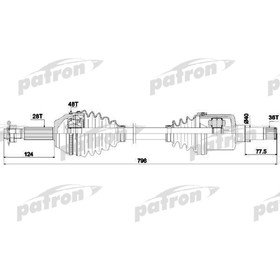 Полуось Patron PDS0302 3226762