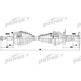 Полуось Patron PDS0384 3226770