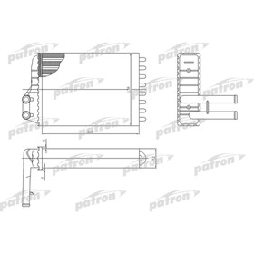 Радиатор отопителя Patron PRS2016 3226817