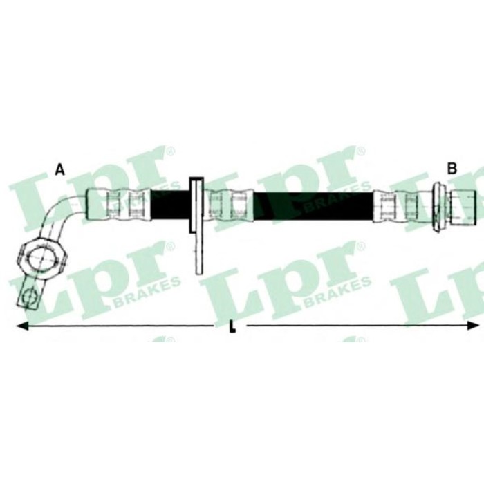 Шланг тормозной  LPR 6T48255