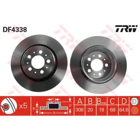 Диск тормозной  TRW DF4338 3236059
