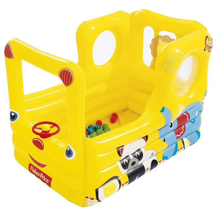 Игровой центр &quot;Школьный автобу&quot; Fisher Price, +20 шаров, 137*96*96см,от 2+ (93506)