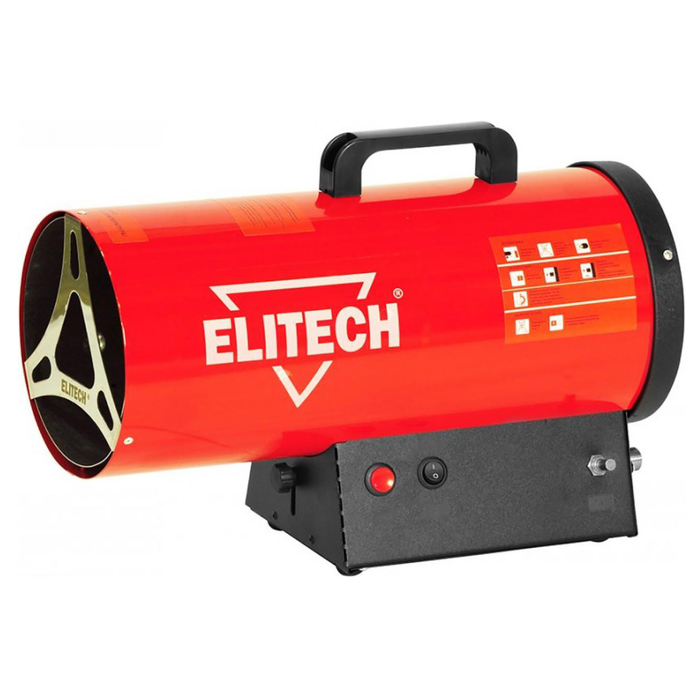 Тепловая пушка Elitech ТП 10ГБ, газовая, 10 кВт, 330 м3/ч, расход 0.76 кг/ч, пьезоподжиг