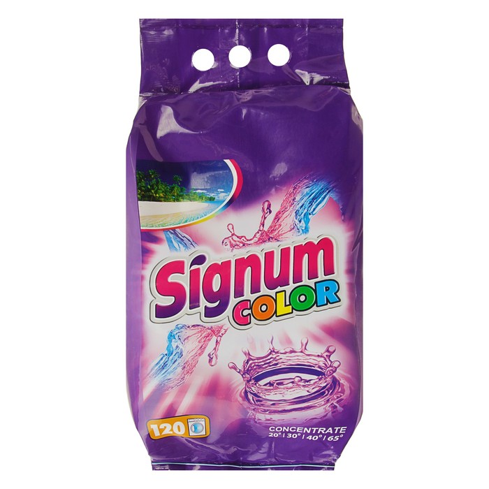 Стиральный порошок Signum Color, универсальный, 10 кг