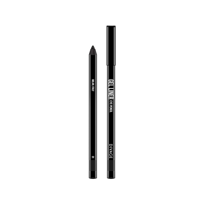 Гелевый карандаш для глаз Divage, Gel liner, цвет № 01