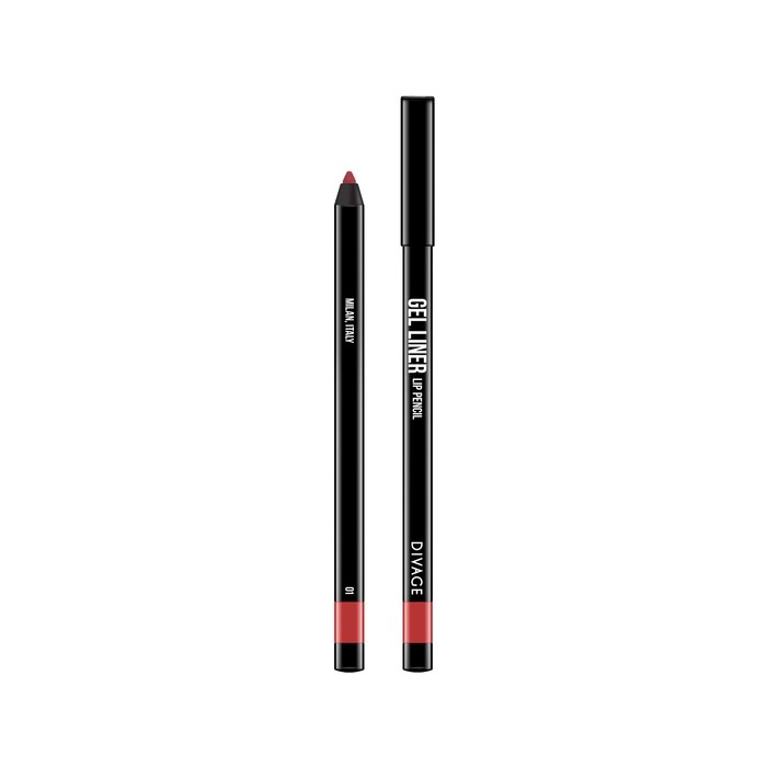 Гелевый карандаш для губ Divage, Gel liner, цвет № 01