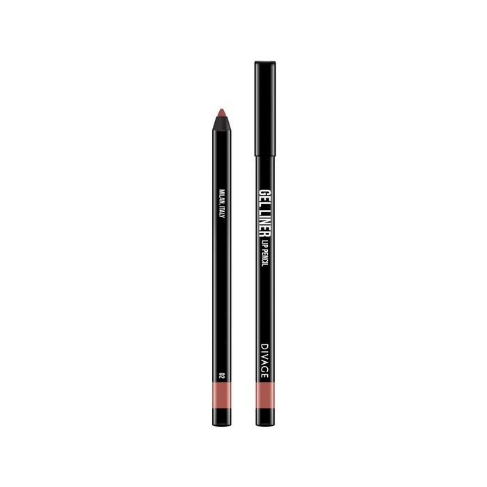 Гелевый карандаш для губ Divage, Gel liner, цвет № 02