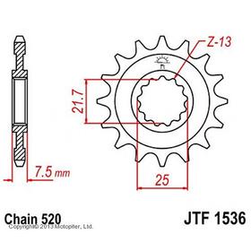 Звезда ведущая JTF1536-14, JT sprockets 2853946