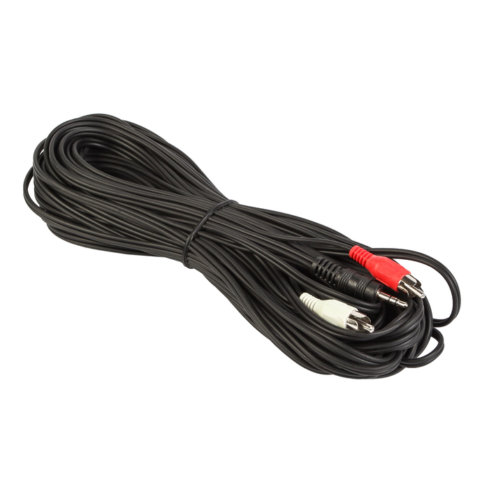 Аудио кабель Cablexpert CCA-458, джек 3.5 / 2xRCA, 15 м, черный