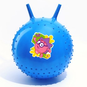 Мяч прыгун Смешарики «Ёжик», массажный с рожками, d=45 см, 350 г, цвет МИКС в Донецке