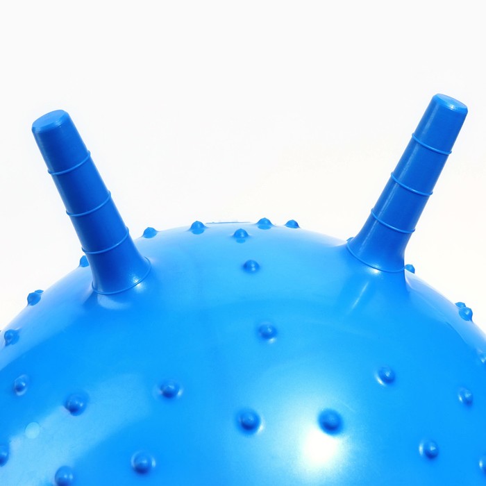 Мяч прыгун Смешарики «Ёжик», массажный с рожками, d=45 см, 350 г, цвет МИКС - фото 1597446