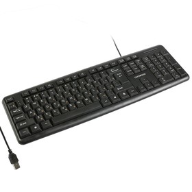 Клавиатура "Гарнизон" GK-100, проводная, мембранная, 104 клавиши, USB, чёрная