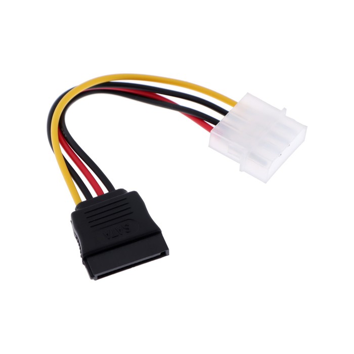 Кабель-переходник питания Cablexpert CC-SATA-PS, Molex(4pin)(m)-SATA(15pin)(f), 0.15 м - фото 51158570