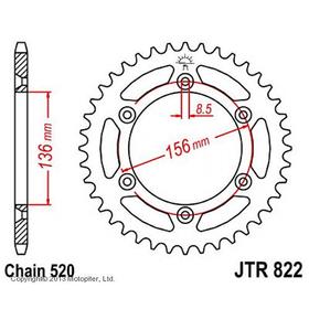 Звезда ведомая JT sprockets JTR822-42 3264213