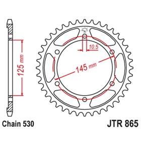 Звезда ведомая JT sprockets JTR865-39 3264247