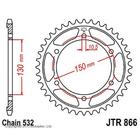 Звезда ведомая JT sprockets JTR866-47 3264251 - фото 76440