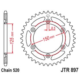 Звезда ведомая JT sprockets JTR897-44 3264257