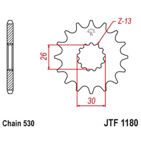 Звезда ведущая JT sprockets JTF1180-18 3263657
