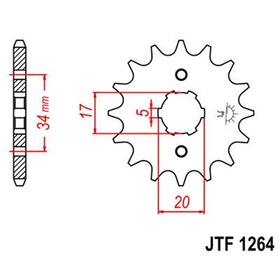 Звезда ведущая JT sprockets JTF1264-15 3263661