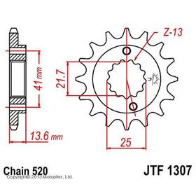 Звезда ведущая JT sprockets JTF1307-15 3263663