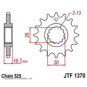 Звезда ведущая JT sprockets JTF1370-15 3263668