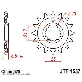 Звезда ведущая JT sprockets JTF1537-17 3263676