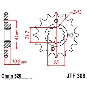 Звезда ведущая JT sprockets JTF308-14 3263703