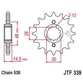 Звезда ведущая JT sprockets JTF339-18 3263708